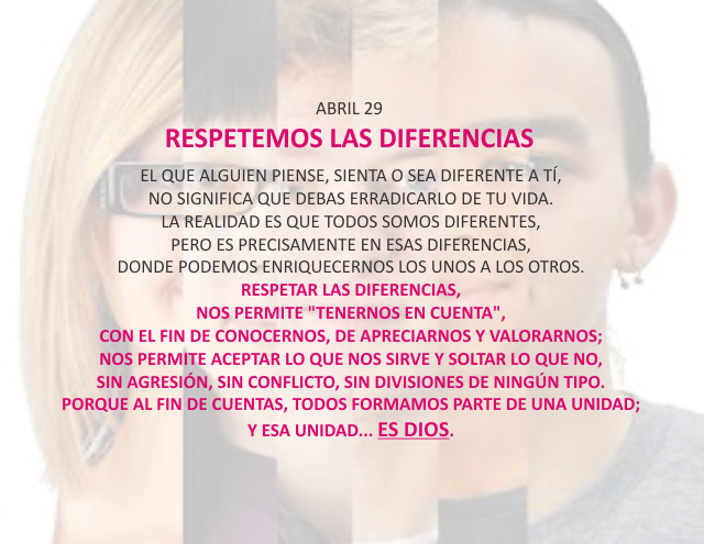 Respetemos las diferencias